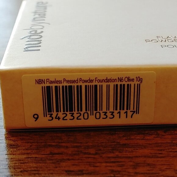 NUDE BY NATURE Flawless Pressed Powder Foundation N6 Olive BNIP 10g / 0.35 oz. - Picture 6 of 6